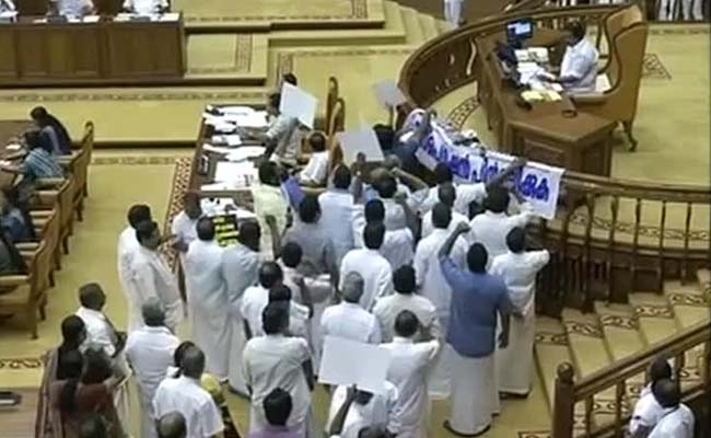 Kerala Assembly Adjourned After Opposition Demands Action Against Members Who "Misbehaved" With Women Lawmakers