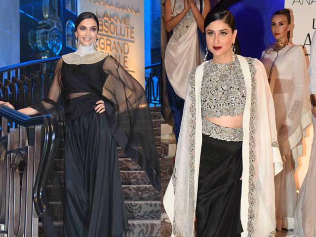 Deepika, Kareena Close Anamika Khanna's Show at Lakme Fashion Week