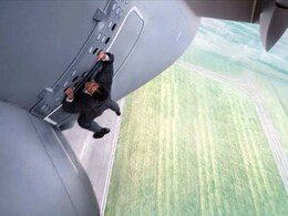 Tom Cruise's <i>New Mission: Impossible</i> - Hang Off Airborne Plane Tom Cruise's <i>New Mission: Impossible</i> - Hang Off Airborne Plane