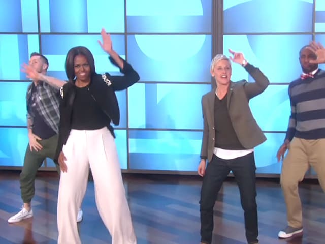 Michelle Obama Puts on Her Dancing Shoes For The Ellen DeGeneres Show
