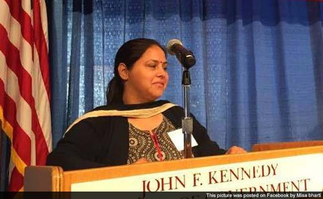 Lalu's Daughter Misa Bharti Questioned For 6 Hours By Tax Officials In Benami Land Case