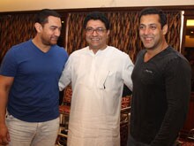 Salman Khan, Aamir Attend Raj Thackeray's Meet on Mumbai