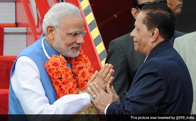 Prime Minister Narendra Modi Arrives in Mauritius