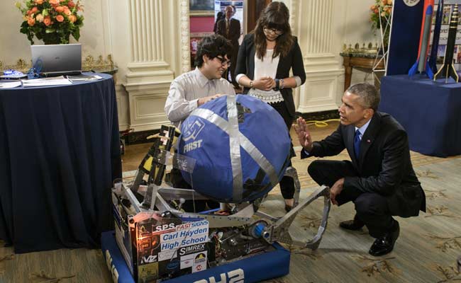 Barack Obama Praises Young Indian-American Teen Scientists