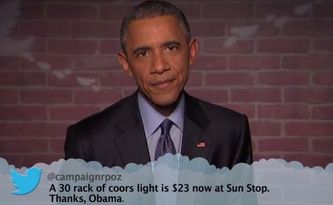 President Obama Reading Mean Tweets About Him on Jimmy Kimmel is Major LOL