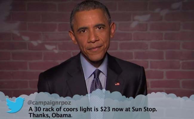 President Obama Reading Mean Tweets About Him on Jimmy Kimmel is Major LOL