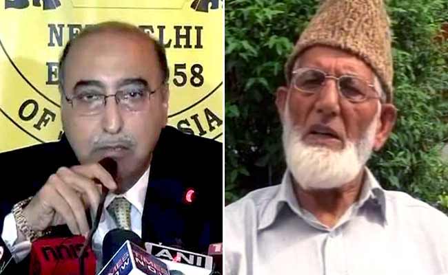 Pakistani Envoy Abdul Basit Calls On Separatist Leader Geelani in Delhi