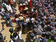 Myanmar Police Clash With Protesting Students