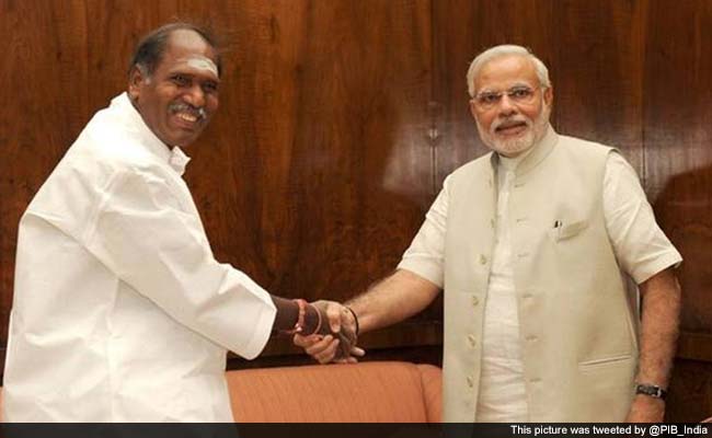 Puducherry Chief Minister Requests PM Modi to Release Rs 182.45 Crore As Flood Relief