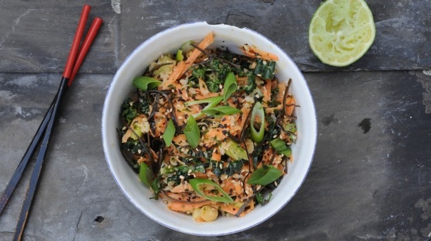 A Tahini-Based Asian Rice Salad: Recipe