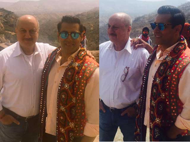 Salman Khan Shoots for <i>Prem Ratan Dhan Payo</i> at Rajasthan Fort