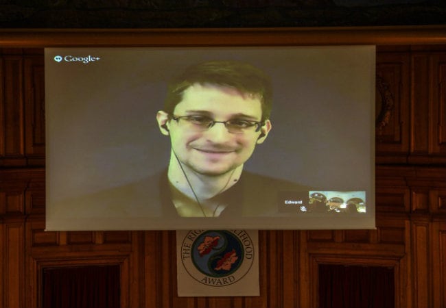 Edward Snowden Awarded Freedom of Expression Prize in Norway