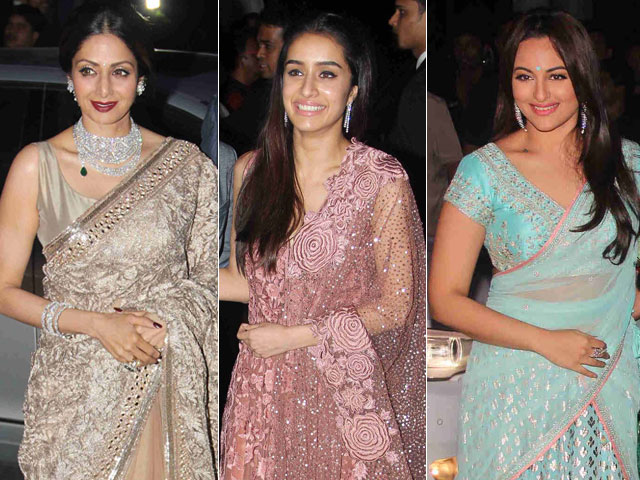 Sridevi, Sonakshi and Shraddha Dazzle at Tulsi Kumar's Reception