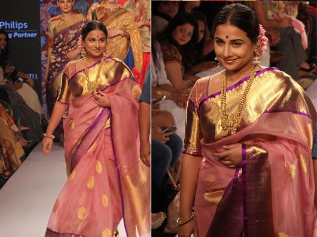 Times Vidya Balan looked bewitching in handloom saris | Times of India