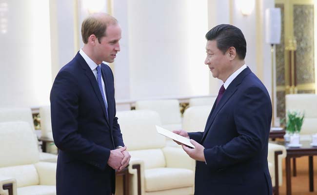 China Welcomes Britain's Prince William