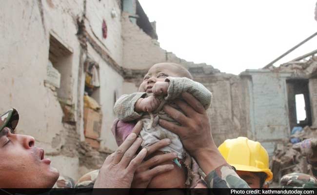 4-Month-Old Baby Rescued Alive From Debris in Earthquake-Hit Nepal