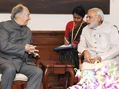 Prince Karim Aga Khan Meets President Pranab Mukherjee, Prime Minister Narendra Modi