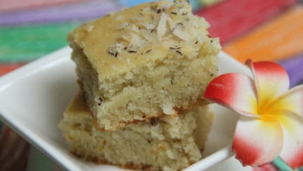 Eggless almond and cashew cake