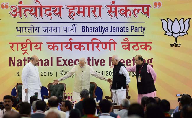 On Day 2 of Big BJP Meet, Focus on Mega Counter-Campaign Over Land Bill
