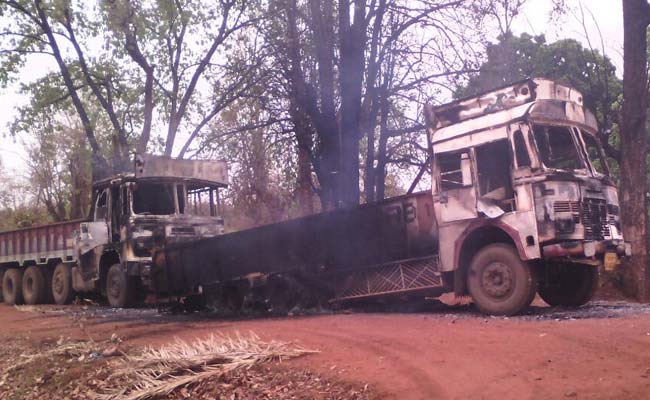 18 Trucks Set on Fire by Naxals in Chhattisgarh, Second Attack in 24 Hours