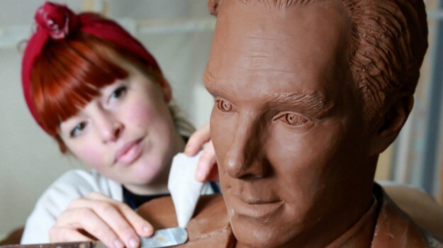 Yummy! Benedict Cumberbatch, and His Chocolate Statue
