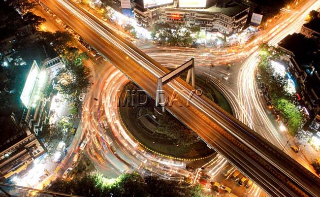 Amazing Aerial View of Mumbai's Dadar TT Circle