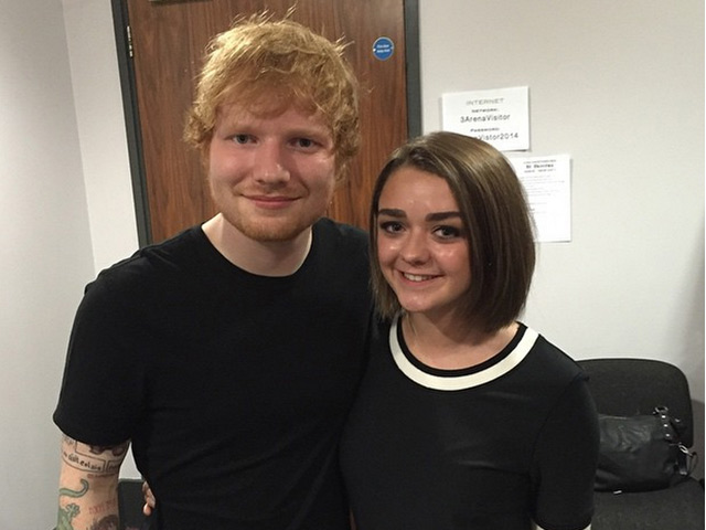 Ed Sheeran Hopes Arya Stark Will Land Him a Cameo in <i>Game of Thrones</i>