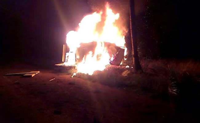 3 Burnt Alive as Ambulance Bursts Into Flames in Tamil Nadu