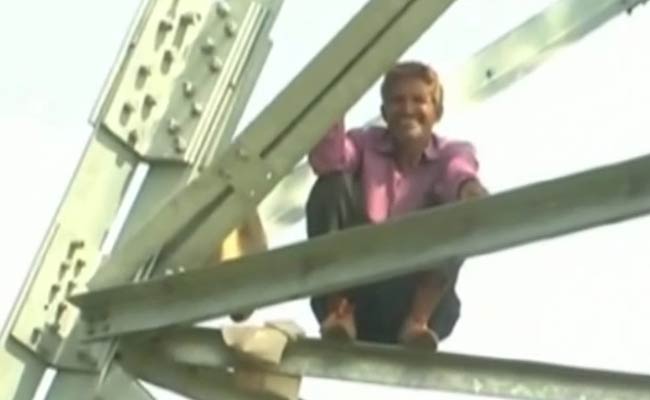 Rajasthan Farmer Climbs Atop Power Grid Tower, Demands Rs 20 Lakh as Compensation