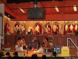Hindu Temple Vandalised in US, Graffiti Painted on Walls Hindu Temple Vandalised in US, Graffiti Painted on Walls