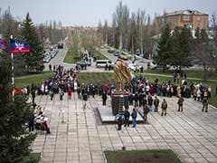 Lenin Statues Toppled in Government-Held East Ukraine
