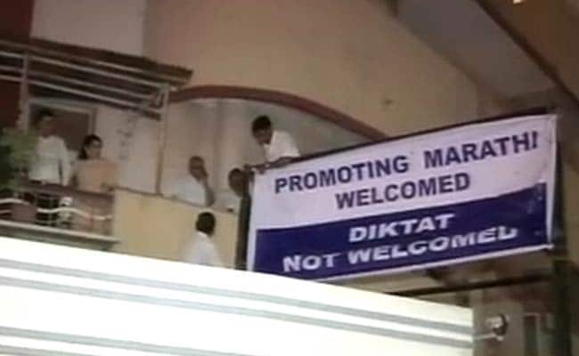 Banner by Ex-Mumbai Mayor Up Again Hours After Alleged Vandalism by Raj Thackeray's Party Workers