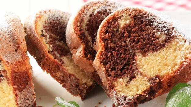 Eggless Marble Cake