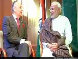 Netaji Subhas Bose's Grandnephew Meets PM Narendra Modi in Berlin Netaji Subhas Bose's Grandnephew Meets PM Narendra Modi in Berlin