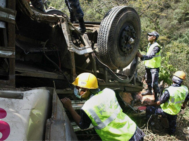 Air Force Airlifts Bodies of Indians Killed in Nepal Bus Accident