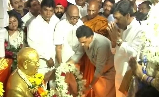 Credit War Between Congress and BJP Over Memorial for Dr Ambedkar in Mumbai