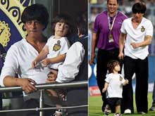 Shah Rukh Khan's Son AbRam Learns to Say 'KKR'
