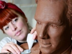 Yummy! Benedict Cumberbatch, and His Chocolate Statue