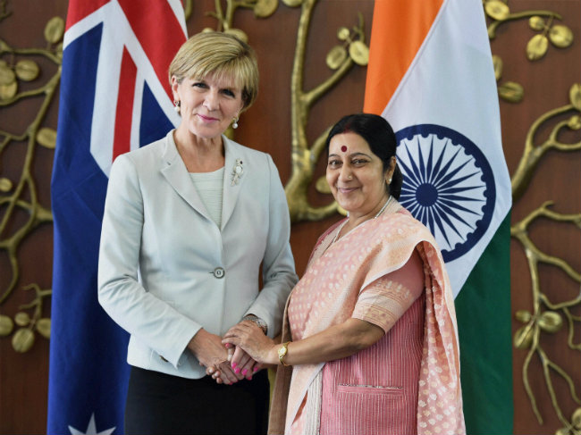 Sushma Swaraj Meets Foreign Ministers of Australia, North Korea and Belarus