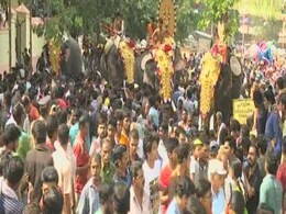In Kerala, an Elephant Parade Amid Protests In Kerala, an Elephant Parade Amid Protests