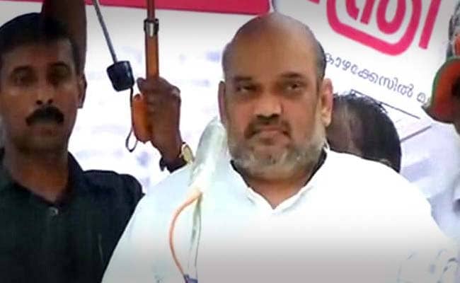 BJP Chief Amit Shah Speaks at Party Protest in Thiruvananthapuram: Highlights