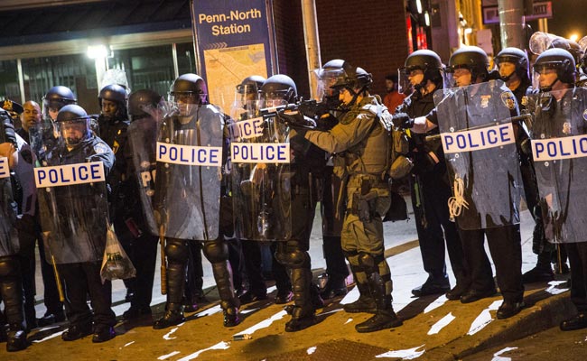 Baltimore Police Enforce Third Night Of Curfew