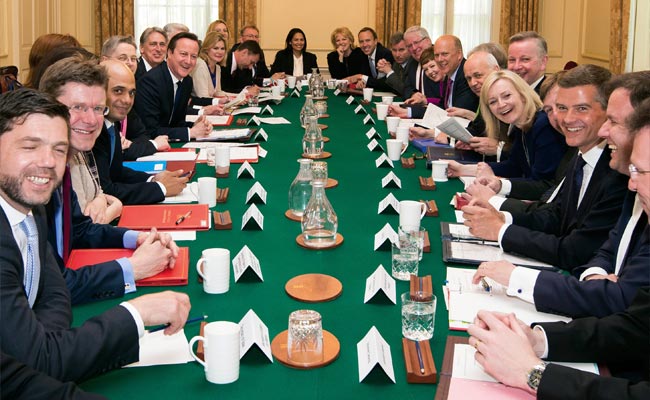 British Cabinet Meets for First Time Since David Cameron Win