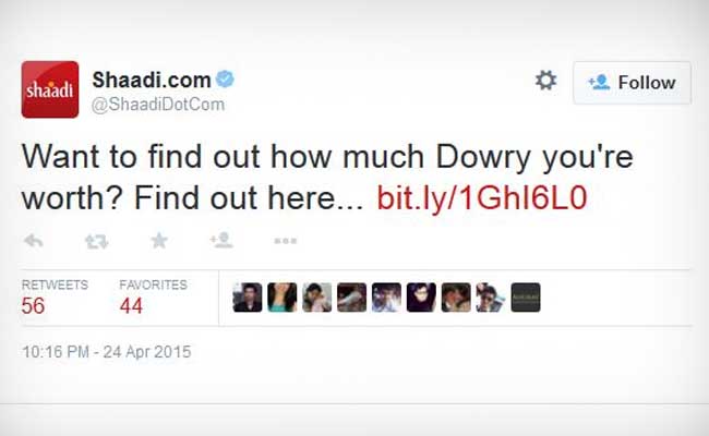 How Much Dowry Are You Worth? Shaadi.com is Telling You