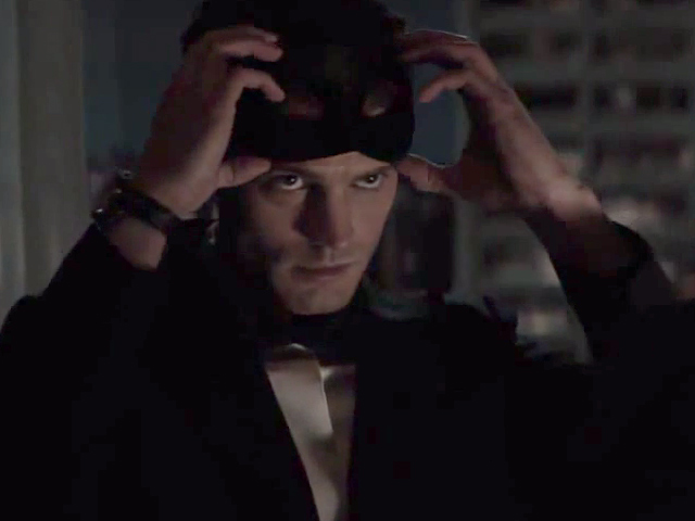 <i>Fifty Shades Darker</i> Teaser: Jamie Dornan Gets Ready for Masquerade Party