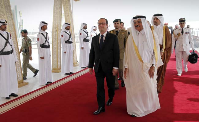 French President Francois Hollande in Qatar for Warplane Deal
