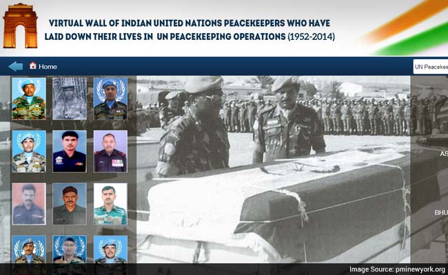 India Launches Virtual Memorial Wall to Honour Its UN Peacekeepers