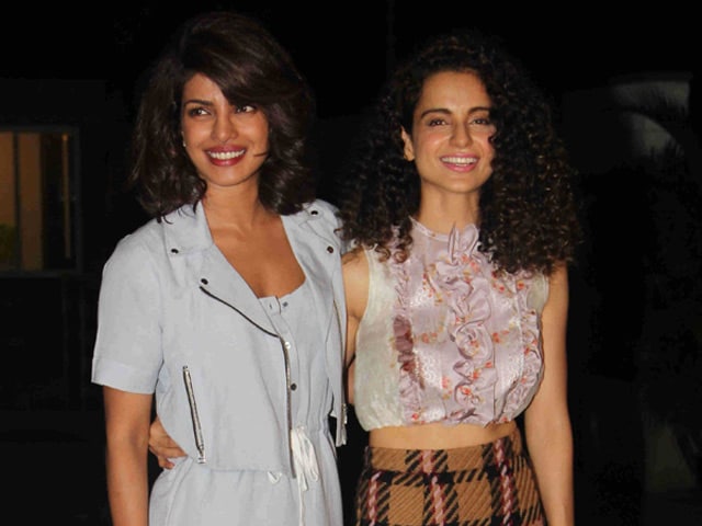 Kangana, Priyanka Queen it at Party With Filmy Friends