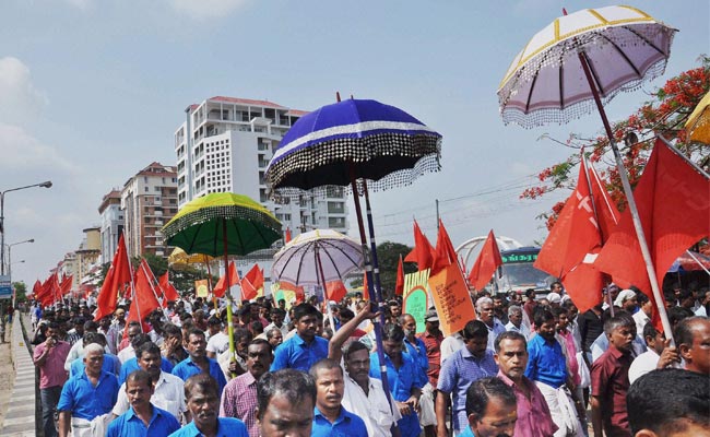 Workers Take Out May Day Rallies in Kerala