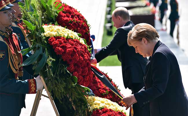 Angela Merkel Urges Cooperation After Missing Russian World War II Victory Parade